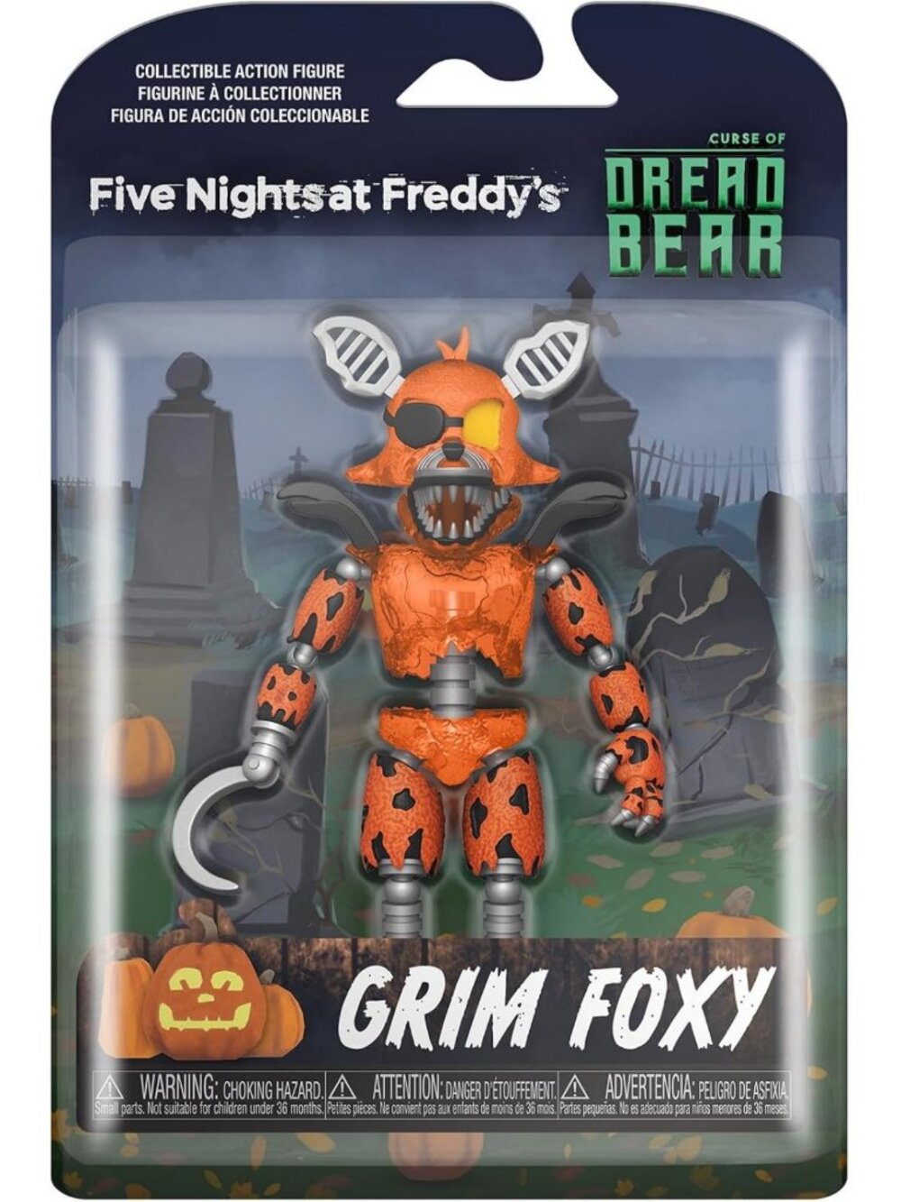 Collectible Dreadbear Grim Foxy Action Figure - Fun Gift for Kids & Adults